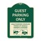 Signmission Guest Parking Unauthorized Vehicles Towed Owner Expense Aluminum Sign, 18" L, 24" H, G-1824-23928 A-DES-G-1824-23928 - alternate 1